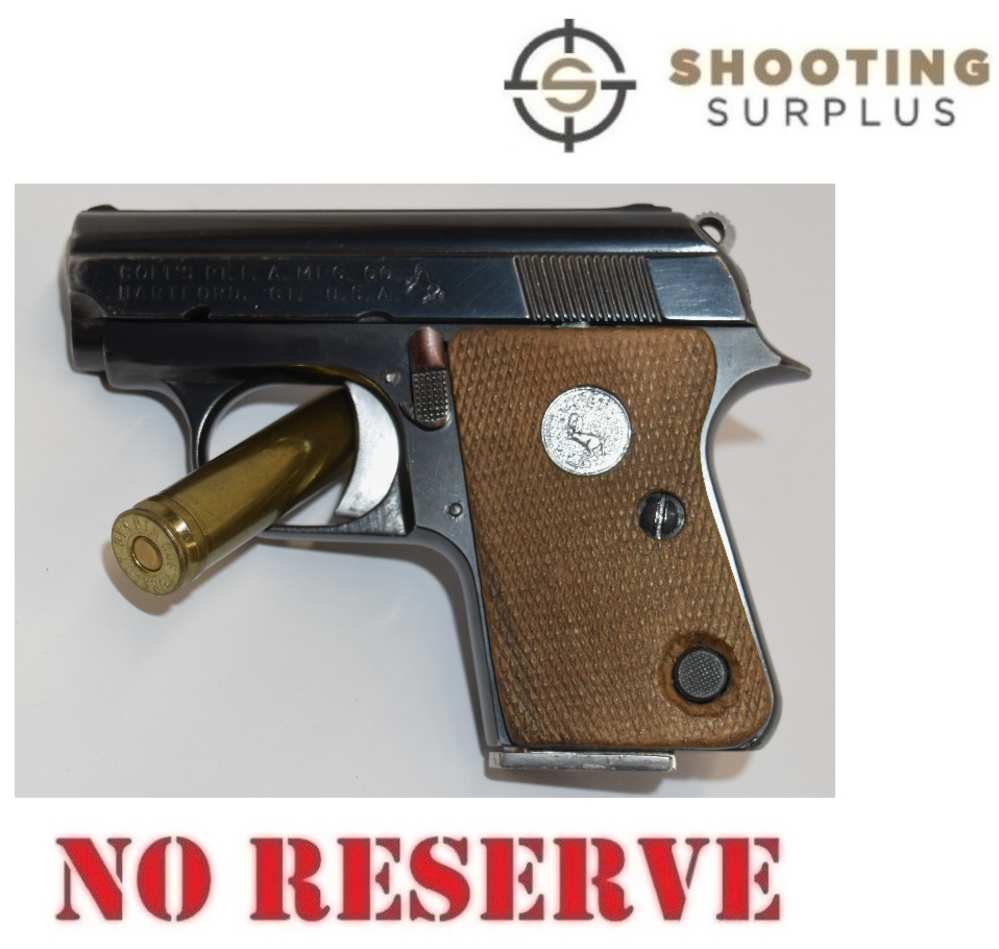 Colt Automatic Junior Colt 1971 25 ACP Box JR Pocket Gun-img-0