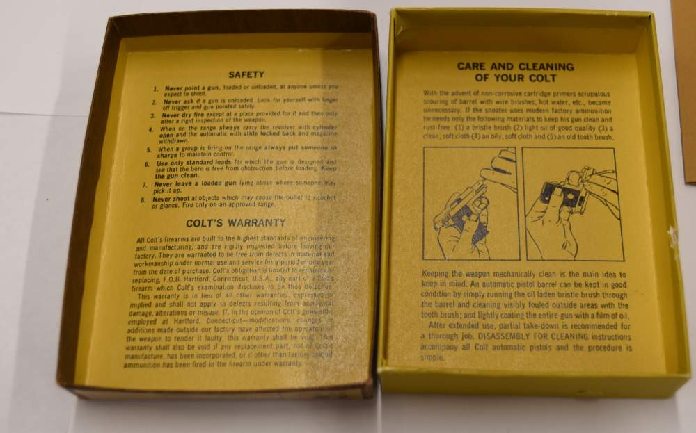 Colt Automatic Junior Colt 1971 25 ACP Box JR Pocket Gun-img-13
