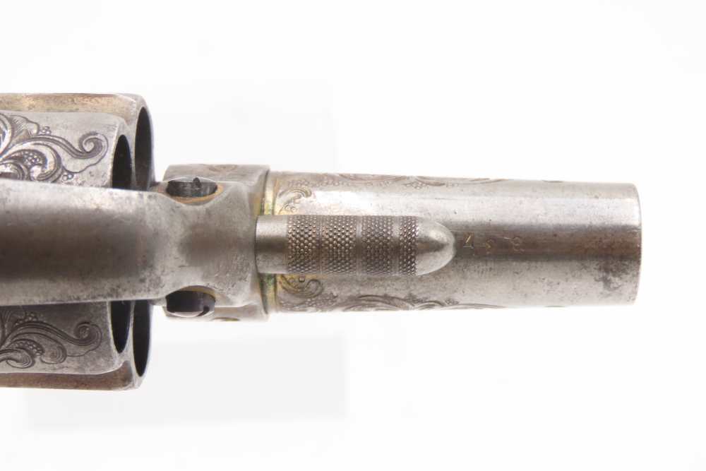 LETTERED Antique Engraved Gold COLT NEW LINE .41 RF Revolver w/PEARL GRIPS -img-5