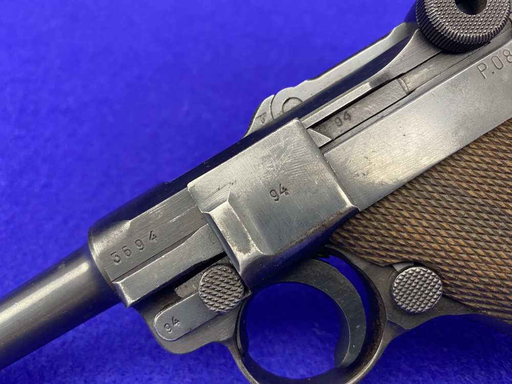 1942 Mauser-Werke P.08 Luger 9mm 4" Blued *HISTORIC WWII-ERA PISTOL*-img-9