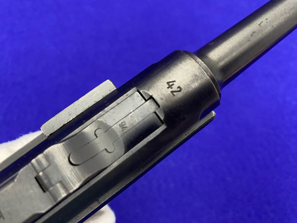 1942 Mauser-Werke P.08 Luger 9mm 4" Blued *HISTORIC WWII-ERA PISTOL*-img-29