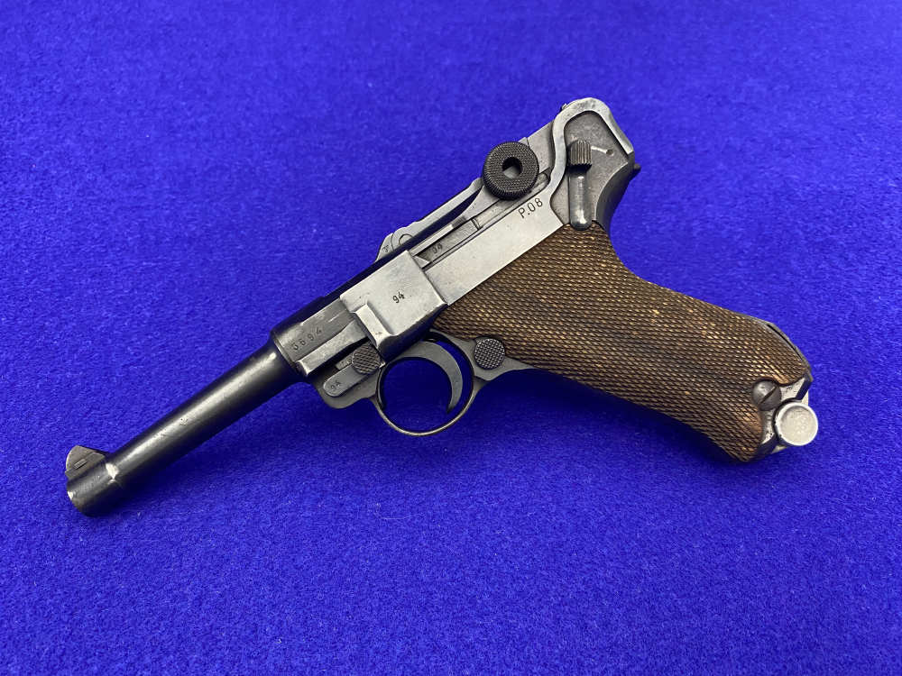 1942 Mauser-Werke P.08 Luger 9mm 4" Blued *HISTORIC WWII-ERA PISTOL*-img-0