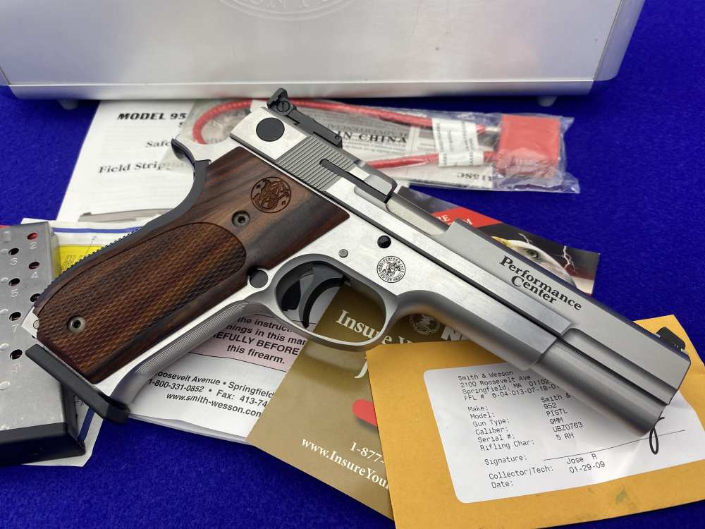 2009 Smith Wesson 952-2 9mm Blue 5" *LIMITED EDITION PERFORMANCE CENTER*-img-12