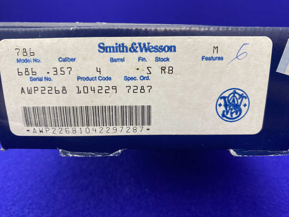 1987 Smith Wesson 686 .357 Mag Gray 4" *US CUSTOMS SERVICE "CS-1" CONTRACT*-img-42