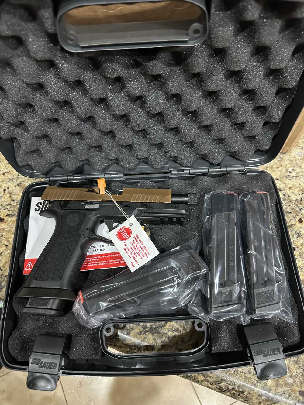 Sig Sauer P320 X-Carry Legion Snakebite Tacops 9MM 21+1, 4 Mags-img-2