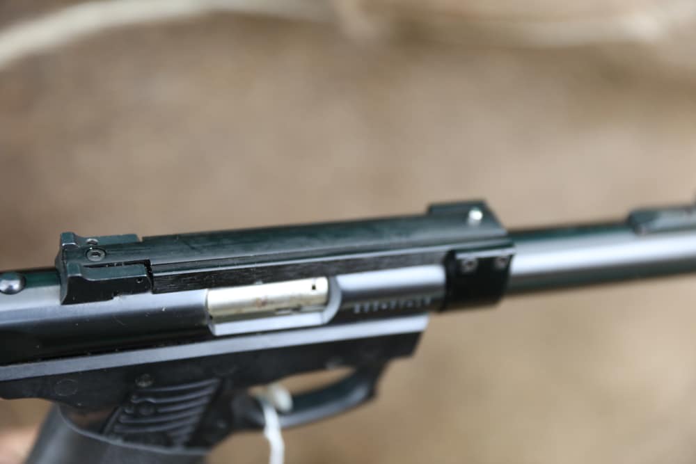 B9957 Ruger 22/45 Target semi auto 22 with optics mount-img-5