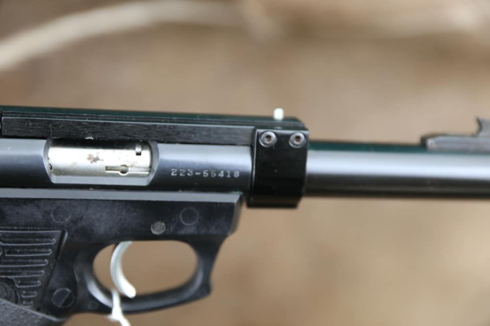 B9957 Ruger 22/45 Target semi auto 22 with optics mount-img-4