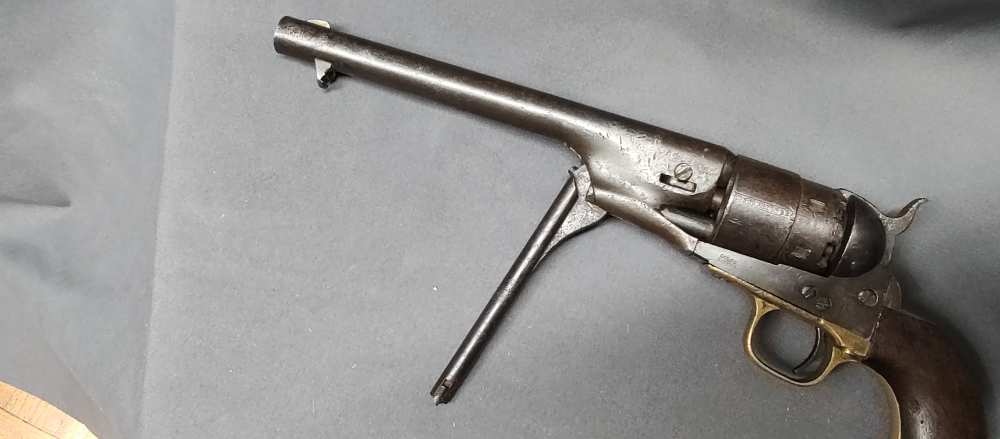 Colt 1860 Army Civilian 44 percussion revolver made in 1868-img-21