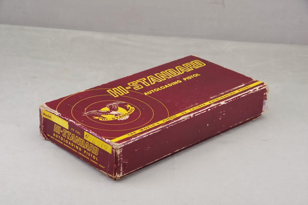 1954 Hi-Standard Olympic 22 Short 2 Barrel Set 97% w/ Original Box & Papers-img-3