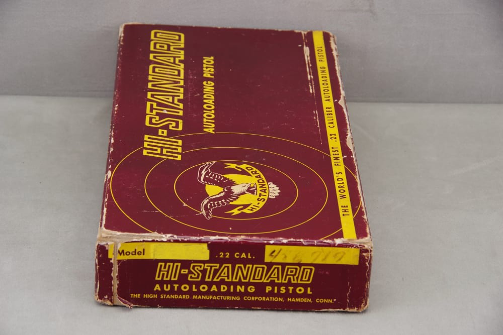 1954 Hi-Standard Olympic 22 Short 2 Barrel Set 97% w/ Original Box & Papers-img-2