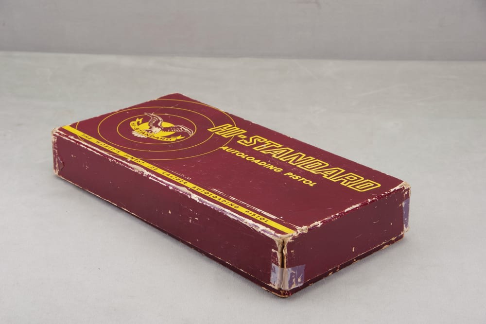 1954 Hi-Standard Olympic 22 Short 2 Barrel Set 97% w/ Original Box & Papers-img-4