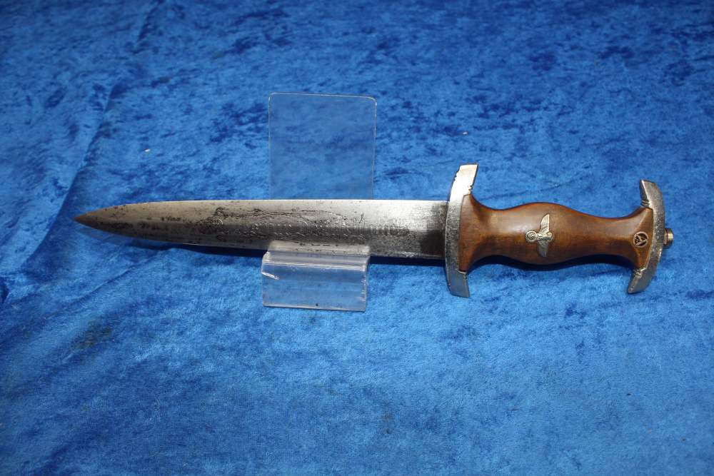 Authentic 1938 RZM M7/19 SA Dagger National Socialist Germany WWII w Sheath-img-1