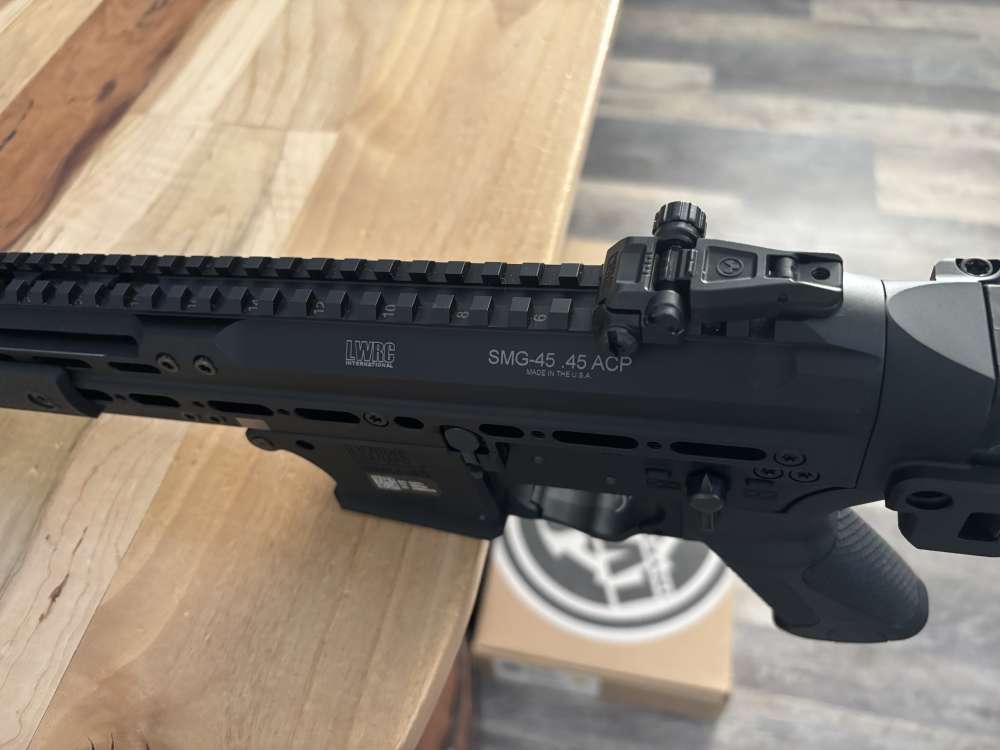 LWRC SMG 45 acp semi auto pistol 8.5" threaded smg45 brace LNIB scarce-img-16