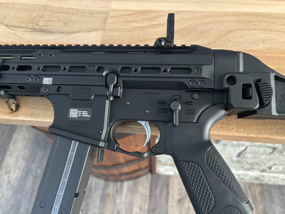 LWRC SMG 45 acp semi auto pistol 8.5" threaded smg45 brace LNIB scarce-img-3