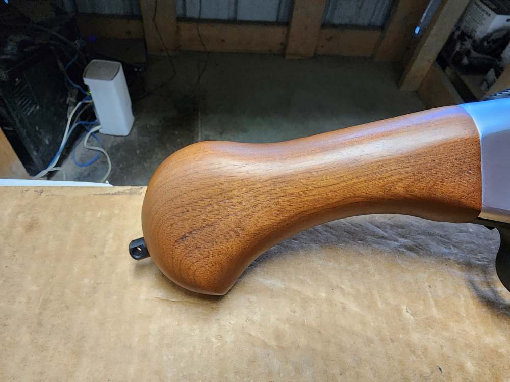 PICS NEW TALO MOSSBERG PUMP 590 NIGHT STICK 12 GAUGE 14" 3 WALNUT SHOCKWAVE-img-2