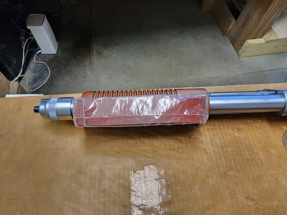 PICS NEW TALO MOSSBERG PUMP 590 NIGHT STICK 12 GAUGE 14" 3 WALNUT SHOCKWAVE-img-12