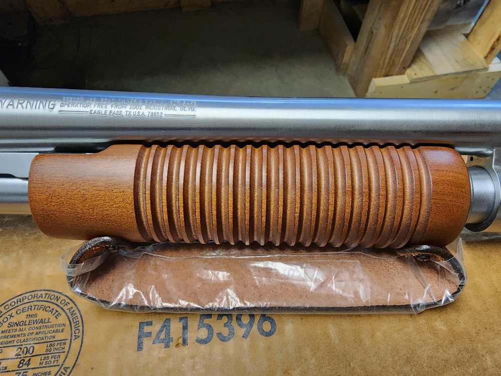 PICS NEW TALO MOSSBERG PUMP 590 NIGHT STICK 12 GAUGE 14" 3 WALNUT SHOCKWAVE-img-5