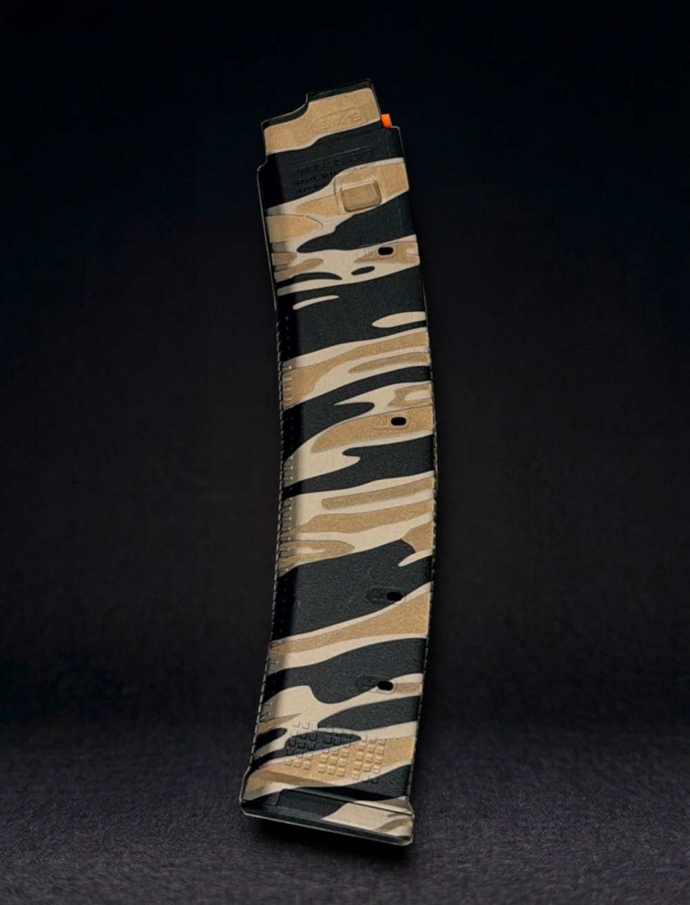 Laser Engraved CZ Scorpion 35rd Magpul PMAG Magazine Desert Tiger Stripe-img-0