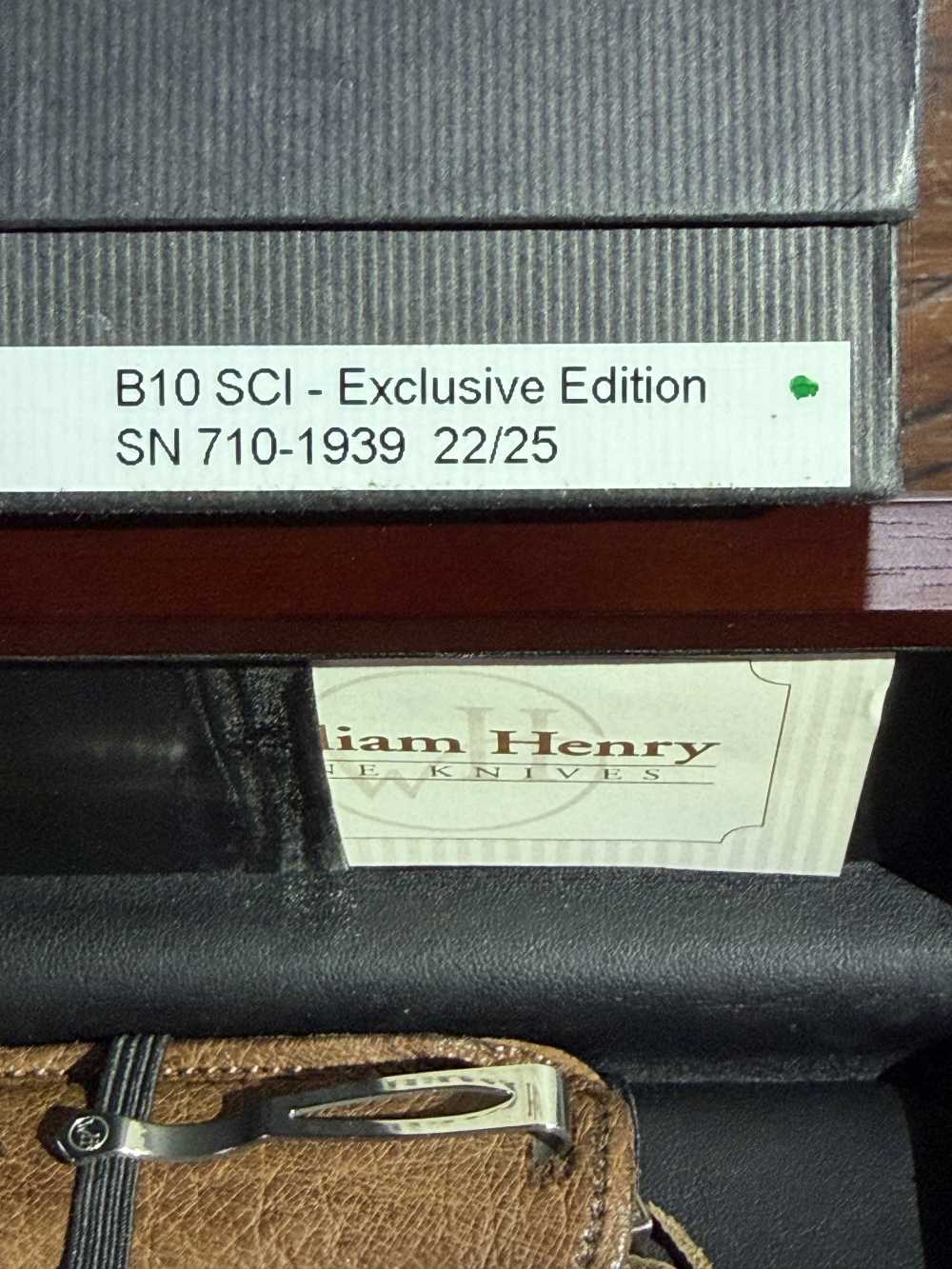 William Henry B10 SCI Exclusive Edition #22 of 25 Pre-Owned-img-15