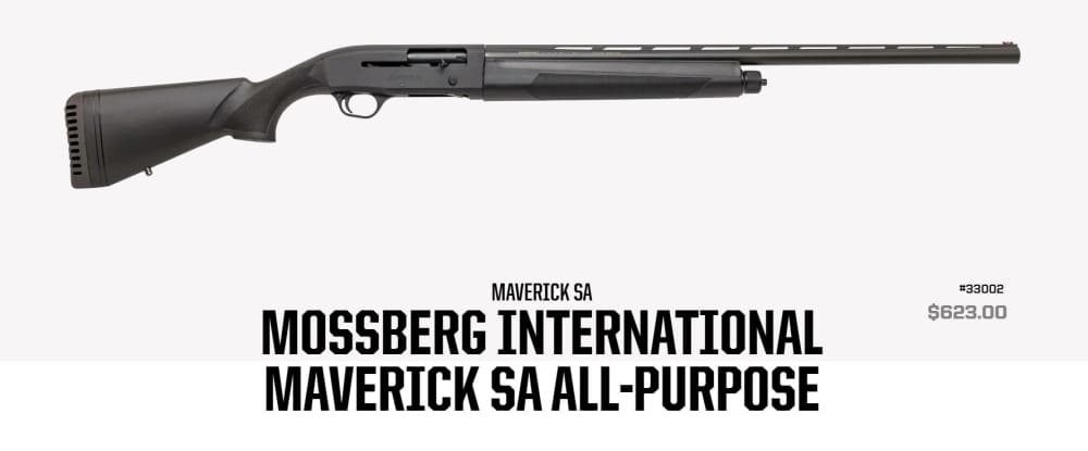 Mossberg Maverick SA 12 Gauge Semi Auto Shotgun With 28" Barrel 33002-img-0