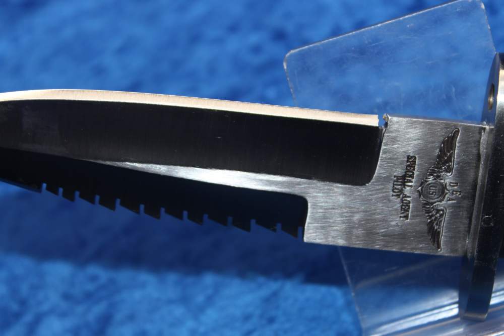 DEA Special Agent Pilot Knife 6.5" Blade with Sheath Robert Rippy Made-img-6