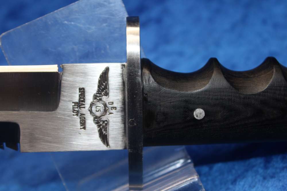 DEA Special Agent Pilot Knife 6.5" Blade with Sheath Robert Rippy Made-img-4