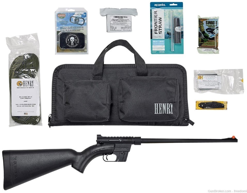Henry U.S. Survival Pack AR-7 22 LR Caliber with 8+1 Capacity, 16.13"-img-0