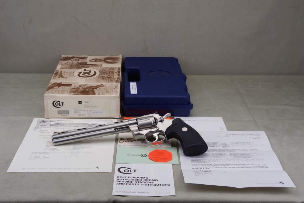 Exceptional 1995 Colt Python 357 Mag 8'' Stainless NIB -img-0
