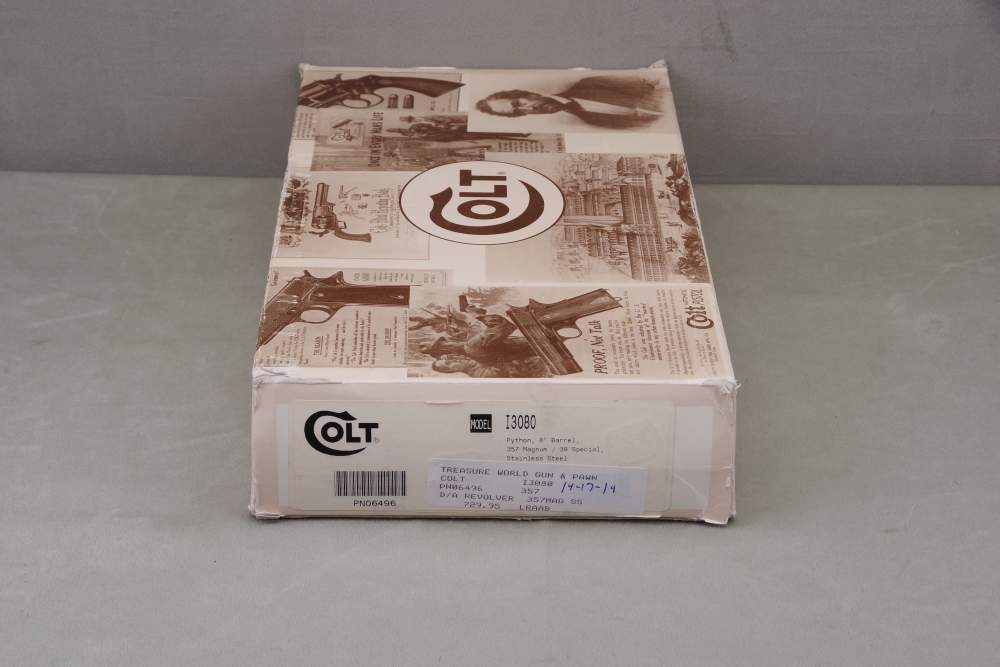 Exceptional 1995 Colt Python 357 Mag 8'' Stainless NIB -img-4