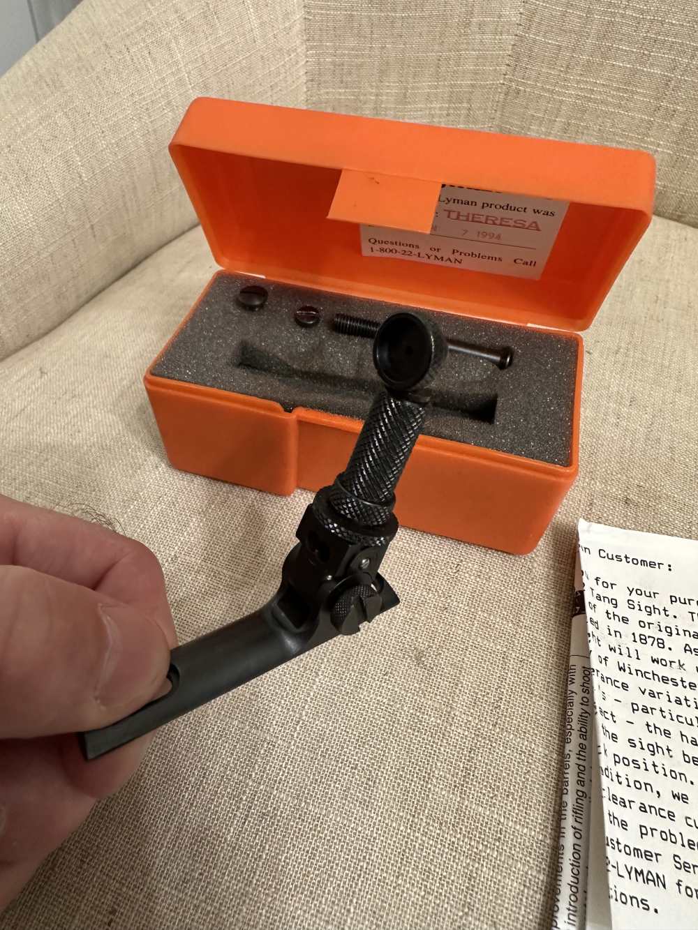 Lyman No. 2 Tang Sight 3902094 for a Winchester Model 94-img-5