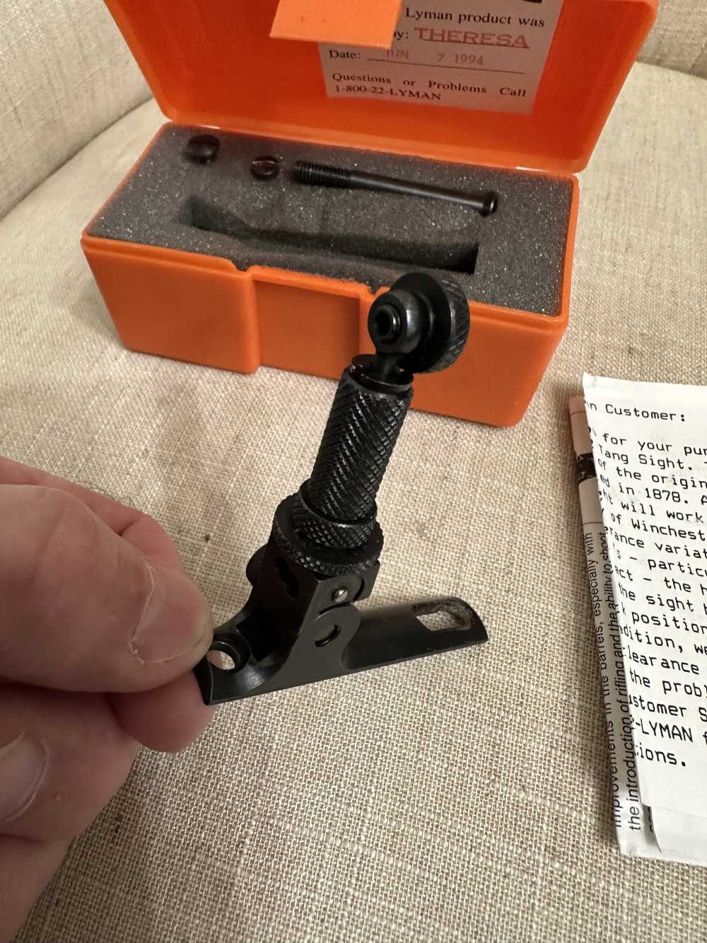 Lyman No. 2 Tang Sight 3902094 for a Winchester Model 94-img-6
