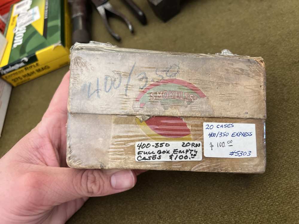 20 count fired vintage Kynoch .400/350 express 2.75” rifle brass cases -img-1