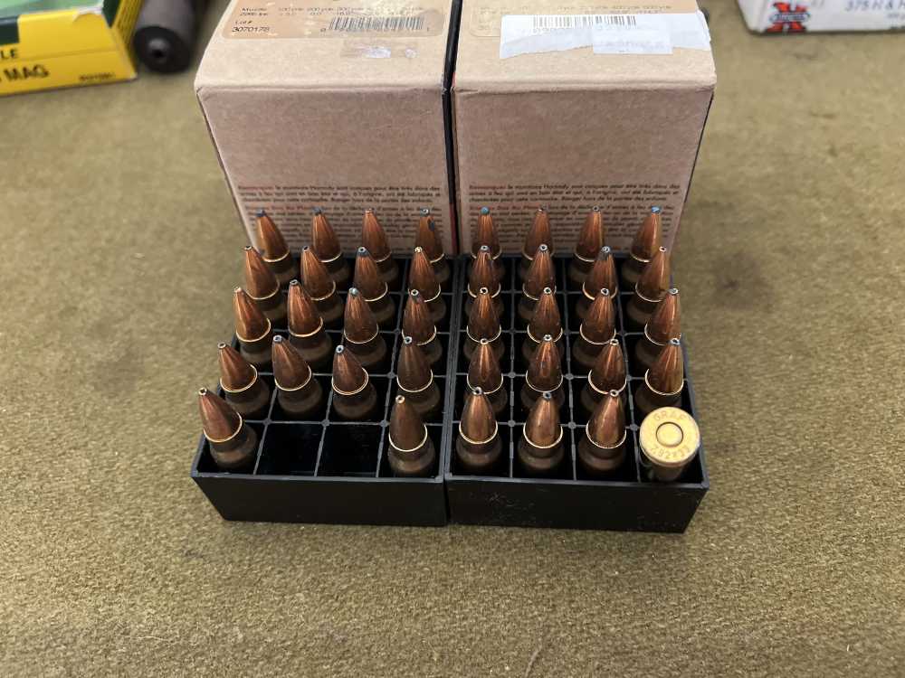 38 rounds Hornady 7.92 Kurz 7.92x33 8mm ammo 125gr hollow point STG 44 DK -img-1