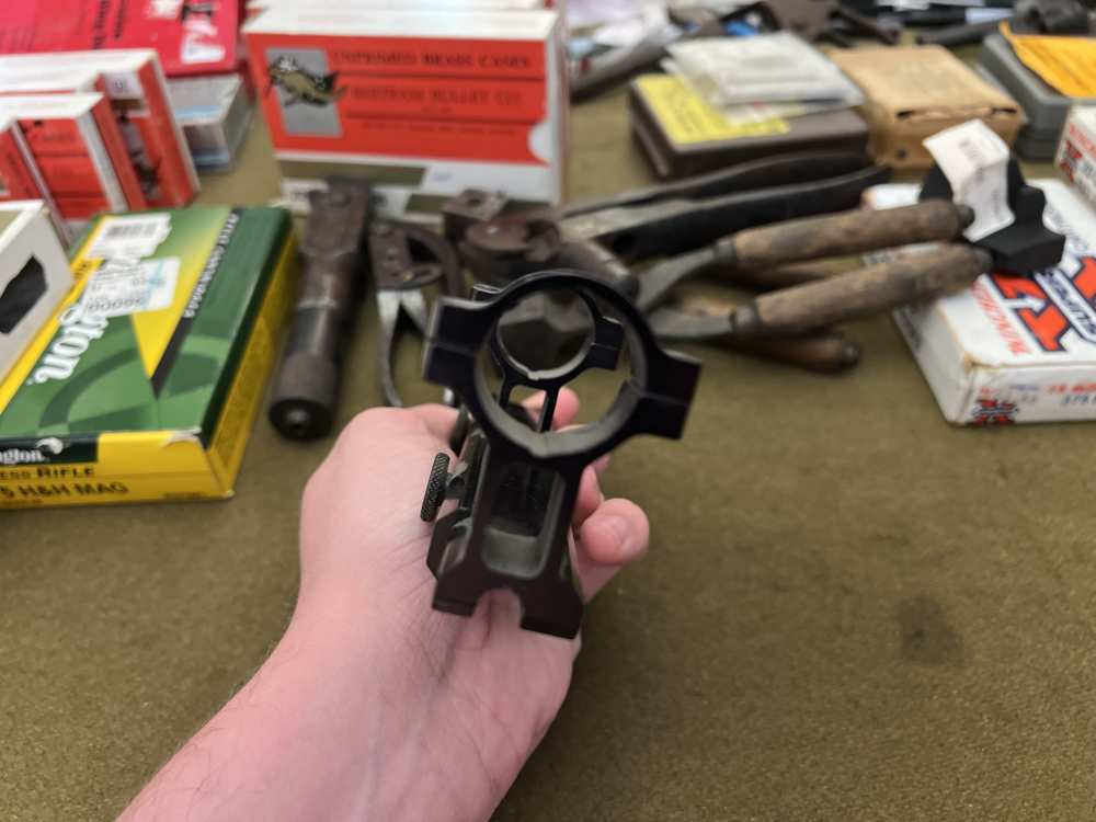 Colt marked B-Square weaver rail to scope rings mount vintage retro flattop-img-5