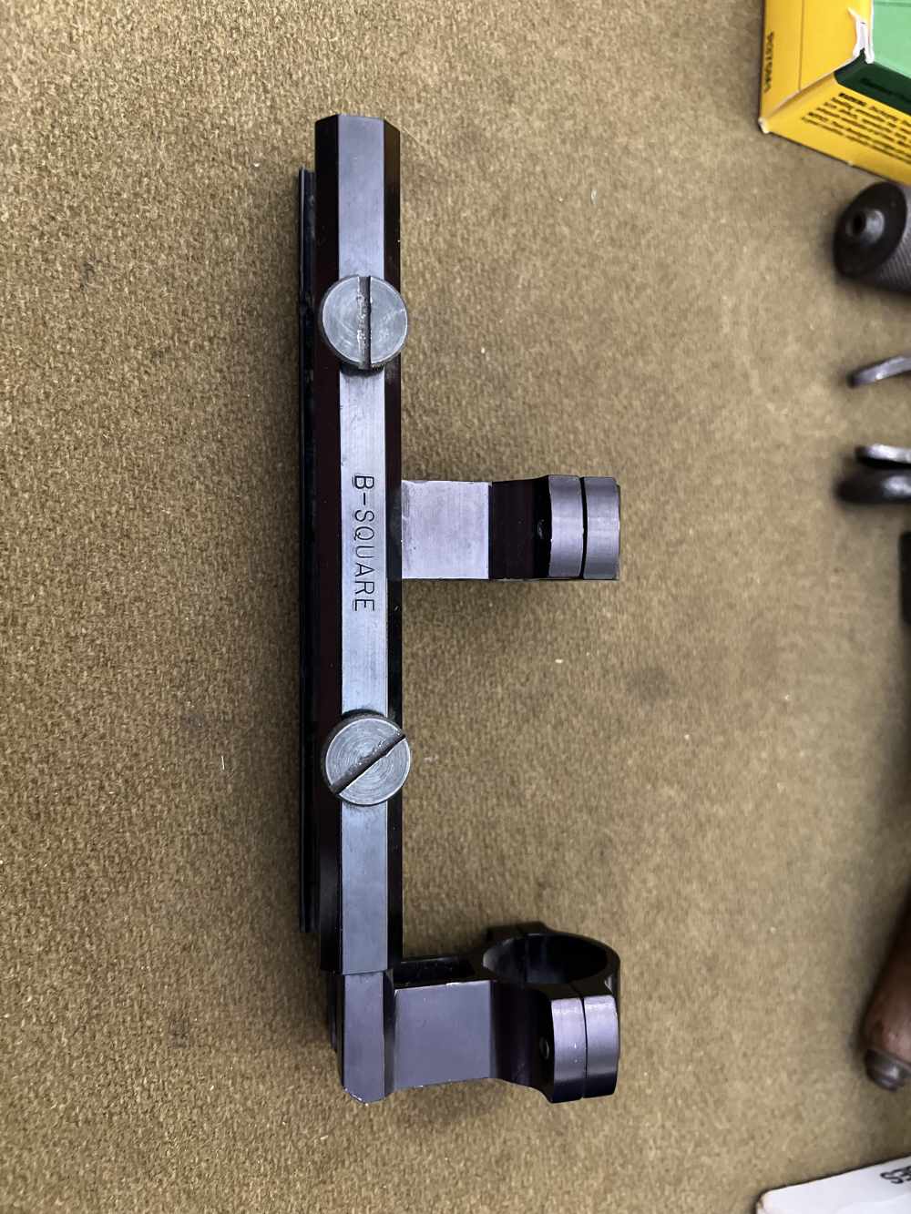 Colt marked B-Square weaver rail to scope rings mount vintage retro flattop-img-2