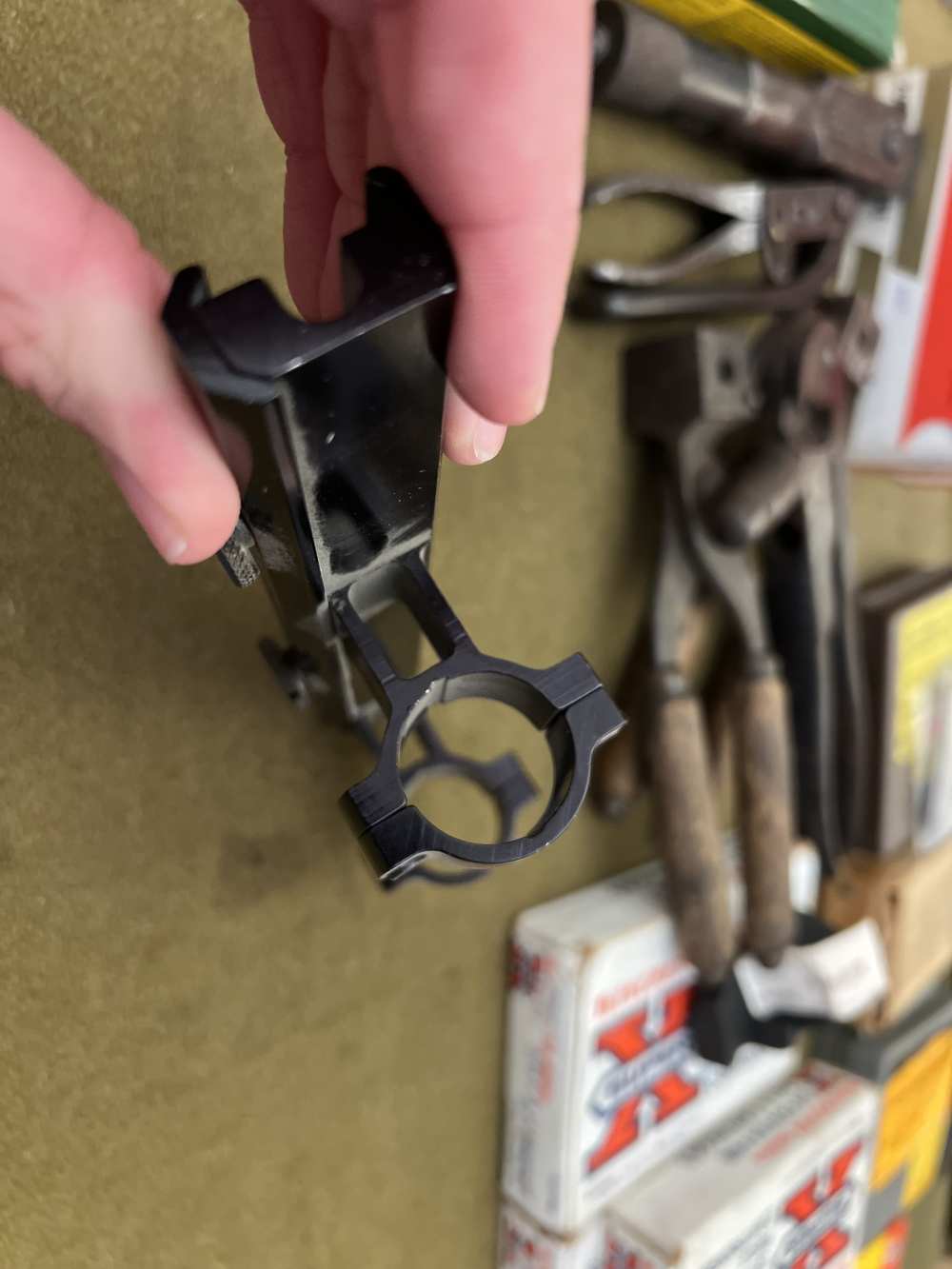 Colt marked B-Square weaver rail to scope rings mount vintage retro flattop-img-4