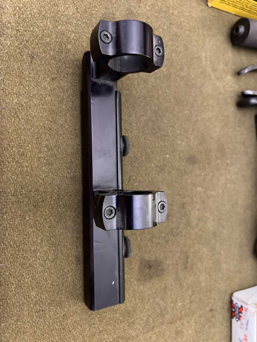 Colt marked B-Square weaver rail to scope rings mount vintage retro flattop-img-1
