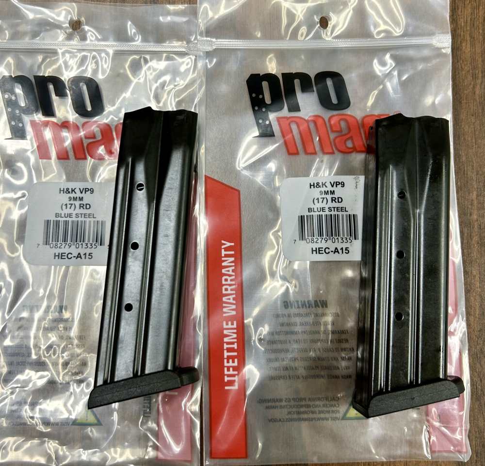 (2) ProMag, 9MM, 17 Rd, H&K VP9 mags, Free ship!-img-0