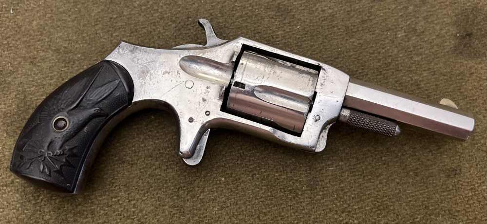 Antique no FFL Iver Johnson Defender .32 RF spur trigger revolver old west-img-0
