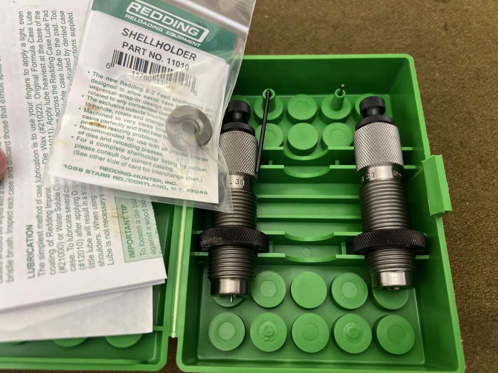 New Redding .25-45 Sharps SRC reloading die set two dies w/ shell holder -img-1