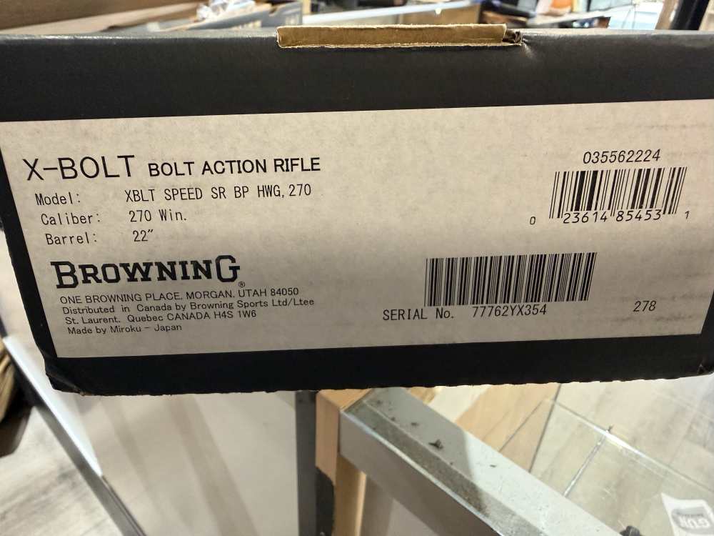 Browning X-Bolt Speed .270 Win 22" fluted OVIX CAMO RECOIL HAWG MINT!-img-23