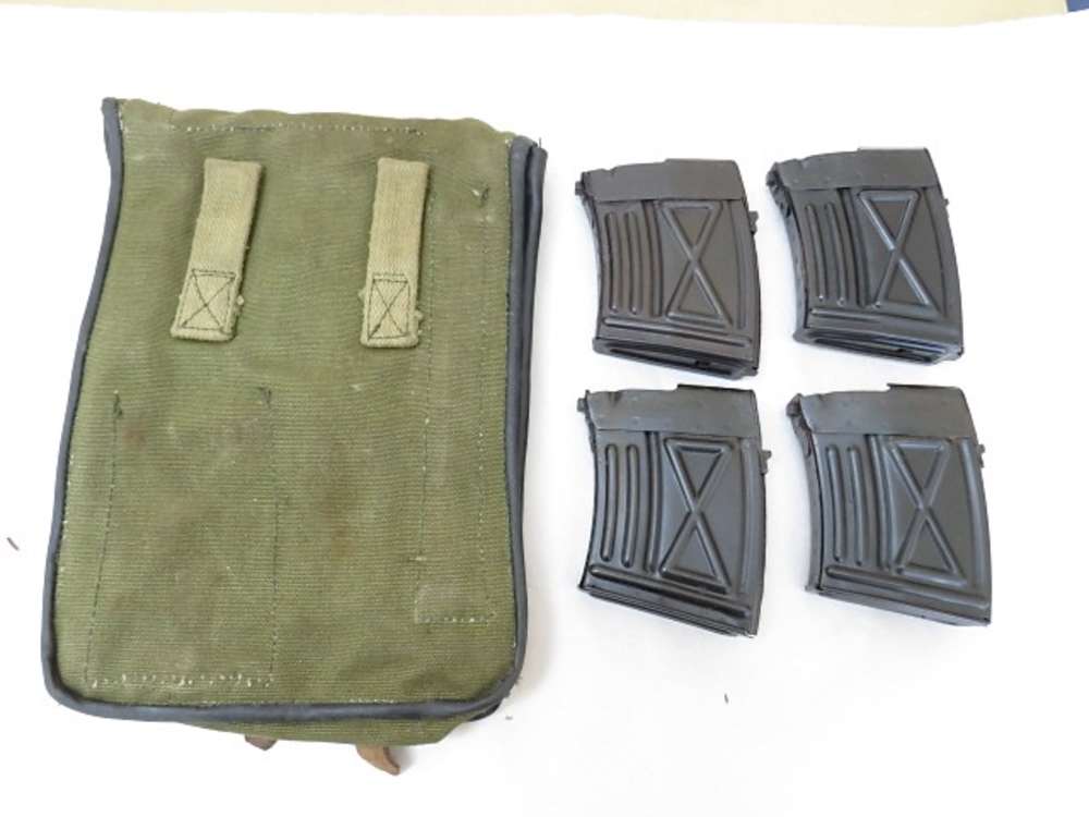4 Romanian PSL54 PSL 54 FPK Cugir Rifle Magazines & Magazine Pouch-img-5