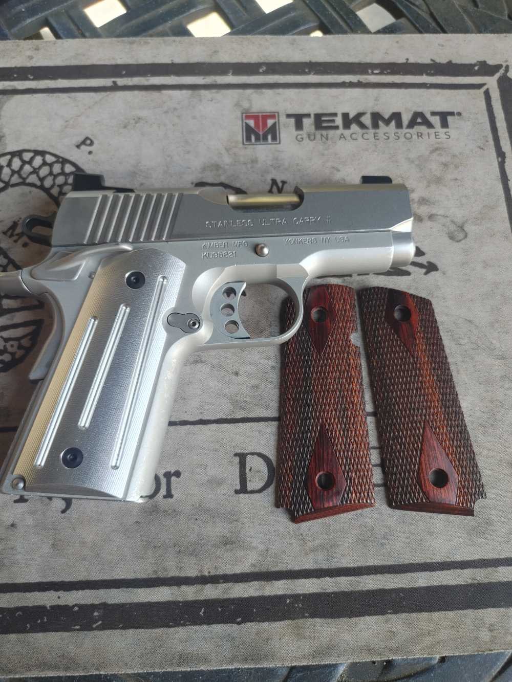 Kimber Stainless ultra carry 11 with Fresh NS and aluma grips-img-0