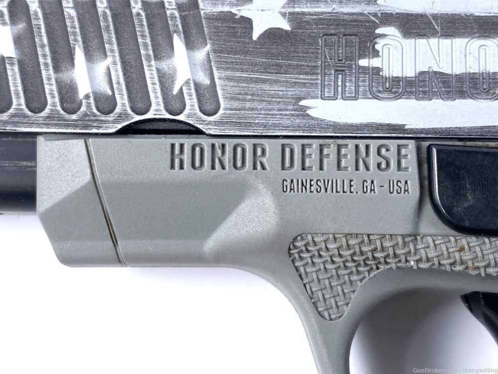 Honor Defense 9mm Pistol Honor Guard Gray w/ Patriotic Flag Slide-img-22
