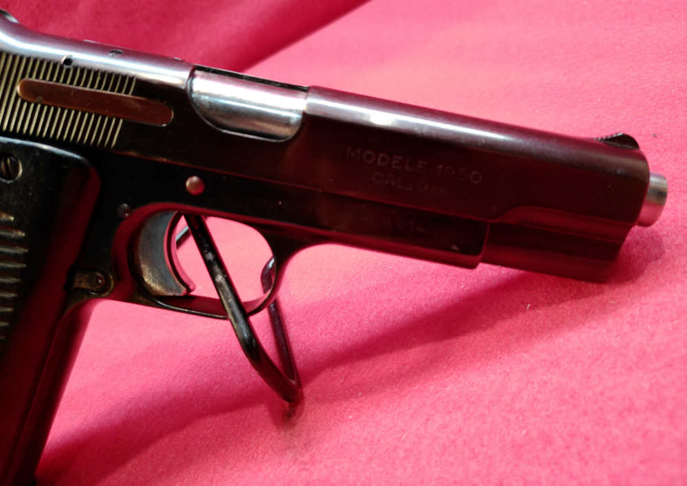 MAC 1950 9mm 4.4" barrel 2-9 round magazines semi-auto pistol w/holster.-img-10