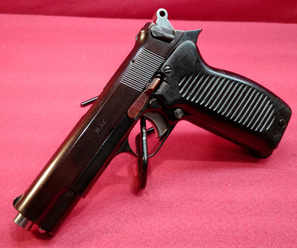 MAC 1950 9mm 4.4" barrel 2-9 round magazines semi-auto pistol w/holster.-img-5
