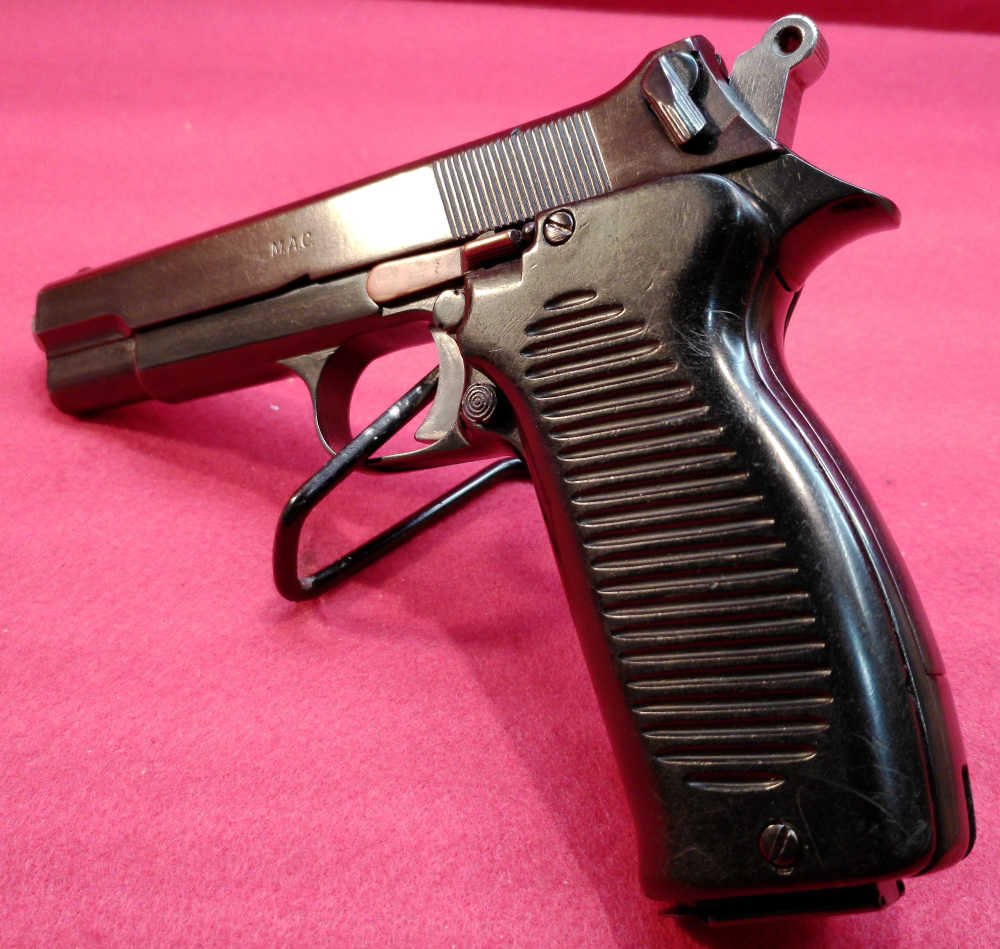 MAC 1950 9mm 4.4" barrel 2-9 round magazines semi-auto pistol w/holster.-img-4