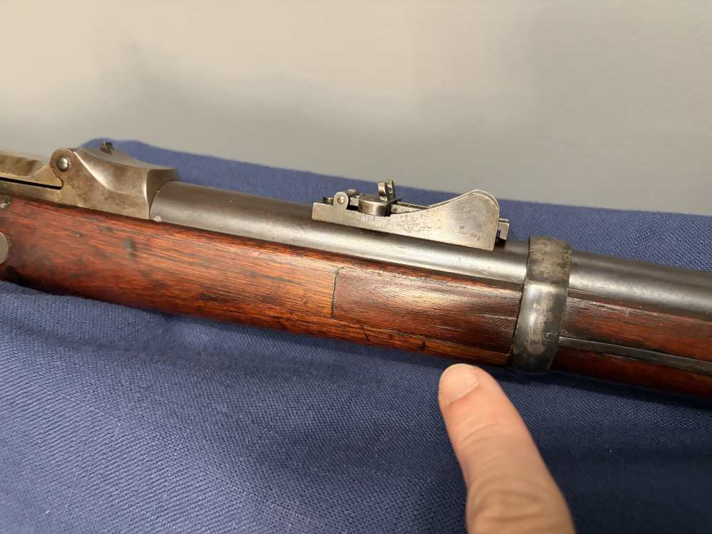RARE US Springfield m1880 Trapdoor w/Experimental Bayonet -img-7