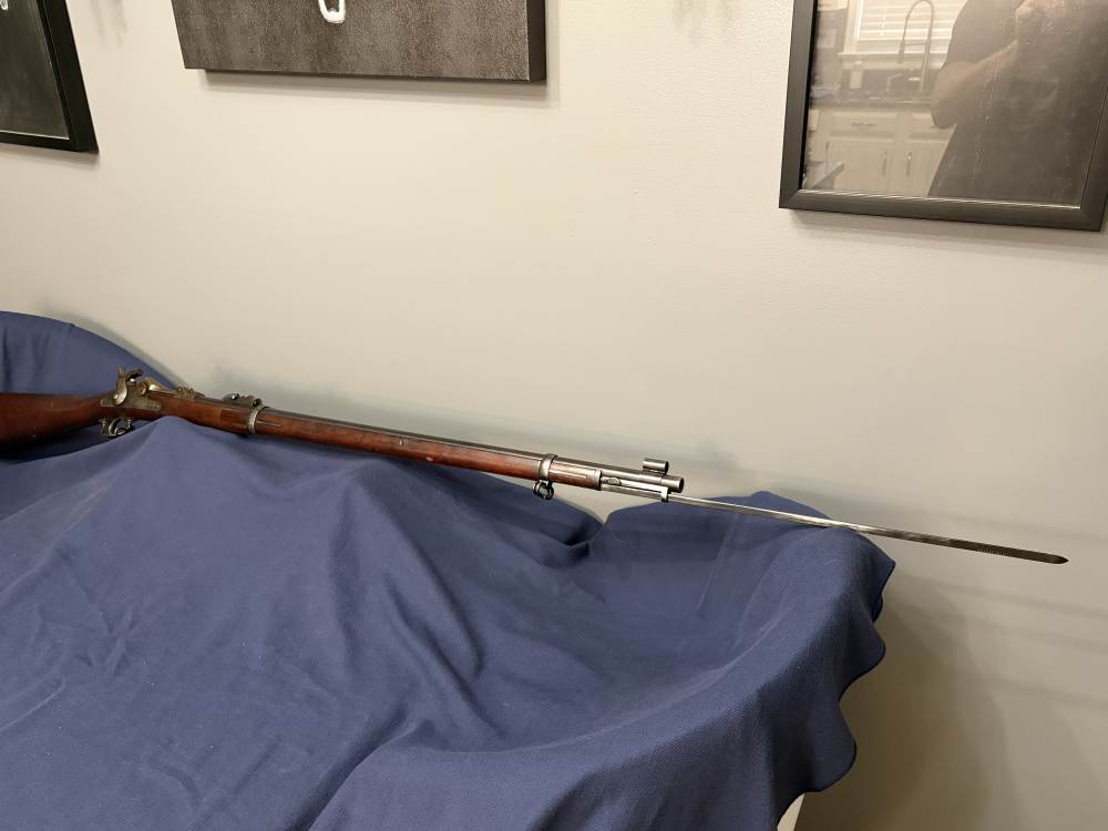 RARE US Springfield m1880 Trapdoor w/Experimental Bayonet -img-35