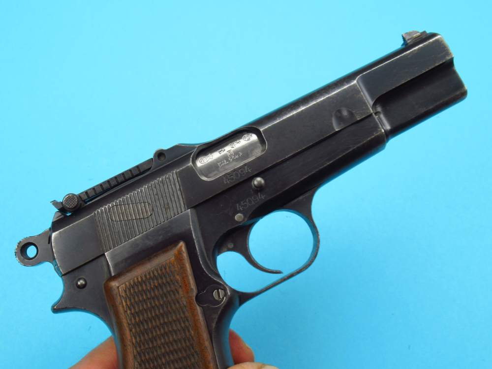 Rare 1940 Tangent Slotted German Browning Hi Power Belgian 9mm Luger P38-img-123